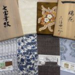 香川県丸亀市のお客様より、久保田一竹さんの帯や藤布の帯、千總の振袖や本場結城紬の着物など、総額約400万円の高価訪問お買取りをさせていただきました。