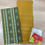 広島県広島市のお客様より、訪問にて宮平初子さんの首里花織の訪問着と道屯織の帯をお買取りさせていただきました。