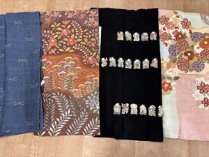 大阪府羽曳野市のお客様より訪問にて、初代由水十久さんの訪問着や、藤井寛さんの振袖などを高価お買取りさせていただきました。