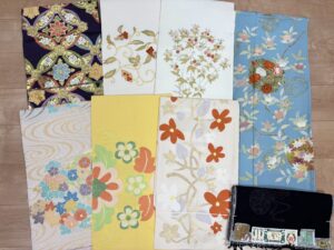 奈良県桜井市のお客様より、訪問にて、千總の訪問着や洛風林の帯、川島織物の帯などを高価お買取りさせていただきました。