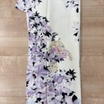 岡山県のお客様より、宅配にて、初代由水十久さんの訪問着を高価お買取りさせていただきました。